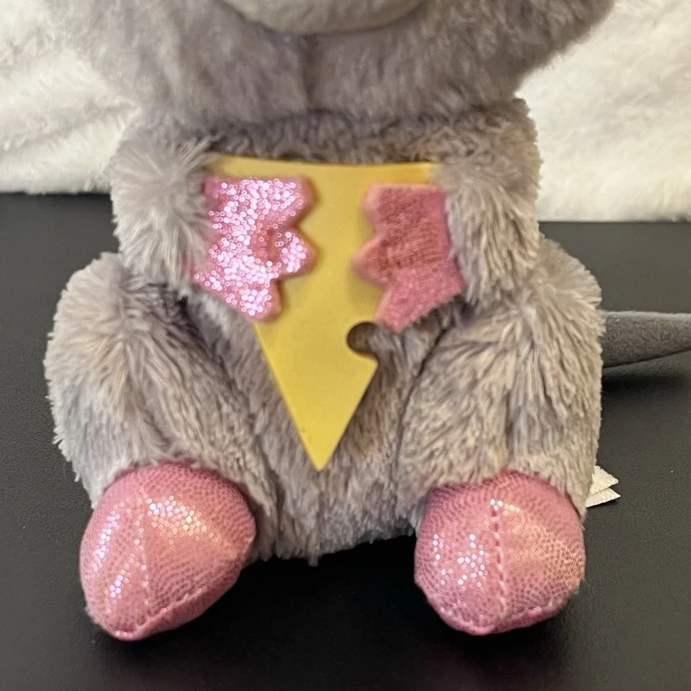 Ty Beanie Boos Squeaker the Mouse Plush Holding Cheese Stuffed Animal 2015 Toy